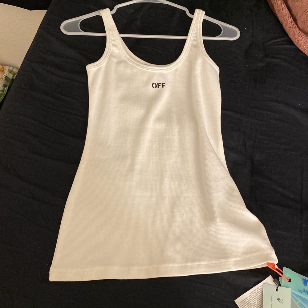 Off white tank top